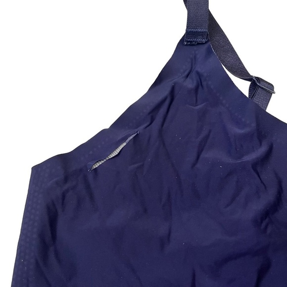 REEBOK Stay Put Bonded Bralette XL Blue Digital Camo Light Impact Sports Bra - Picture 9 of 9